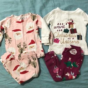 Carter’s Christmas Pajama Set Infant Girls 12M